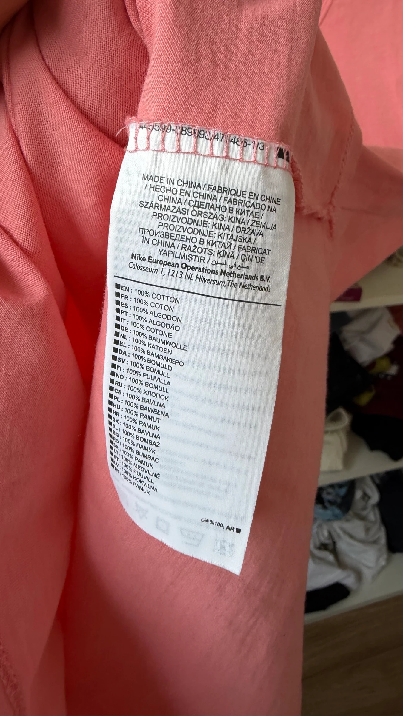 Camiseta Nike rosa entalhada tamanho PP – photo 5